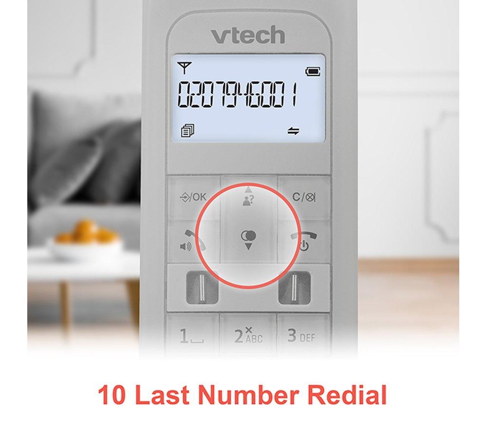 VTECH Designer LS1350 Cordless Phone - Black & White