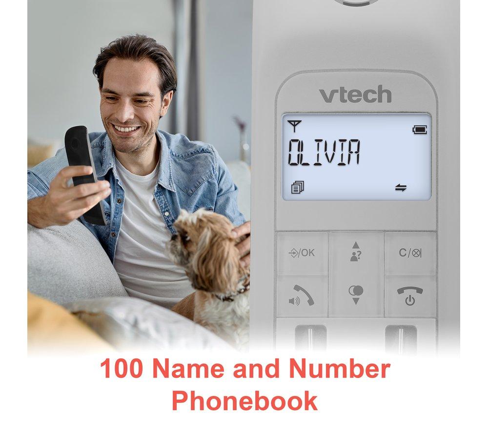 VTECH Designer LS1350 Cordless Phone - Black & White