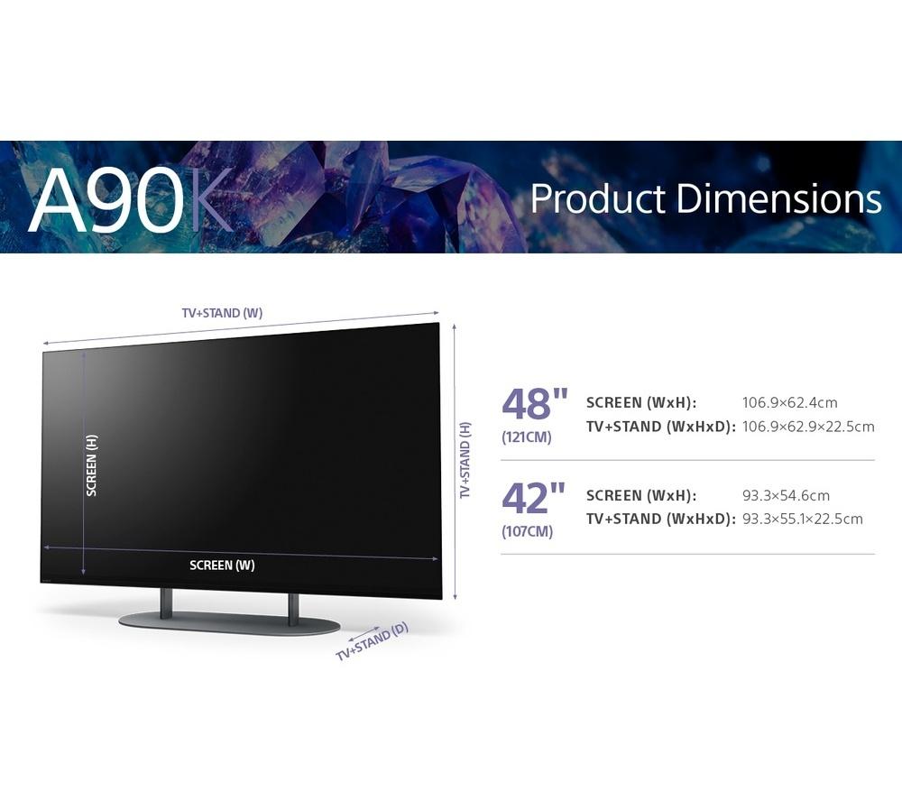 SONY BRAVIA XR A90K 48" OLED 4K HDR Smart TV - XR48A90KU