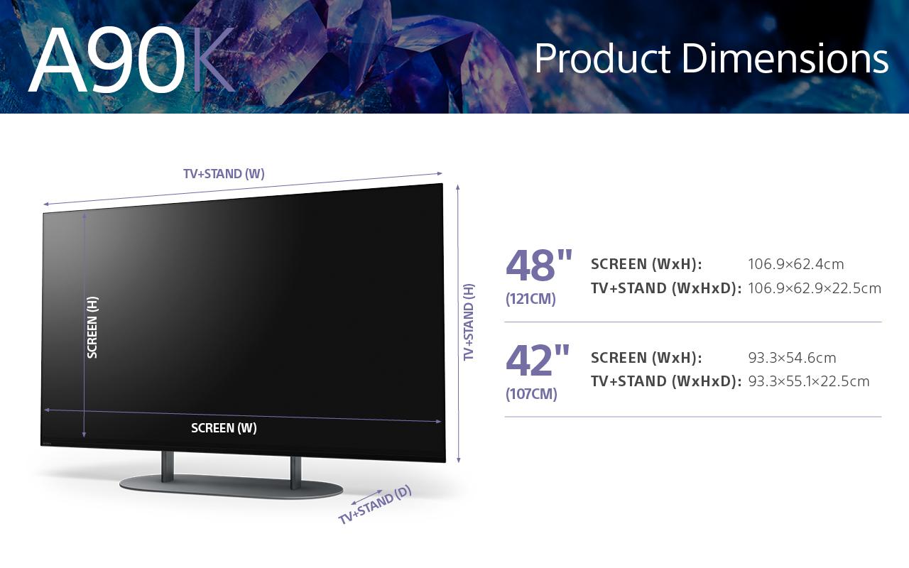 SONY BRAVIA XR A90K 42" OLED 4K HDR Smart TV - XR42A90KU