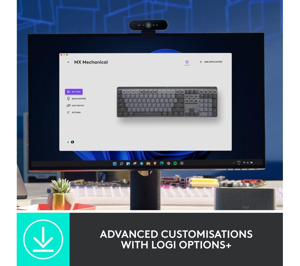 Teclado mecánico inalámbrico LOGITECH MX - Grafito