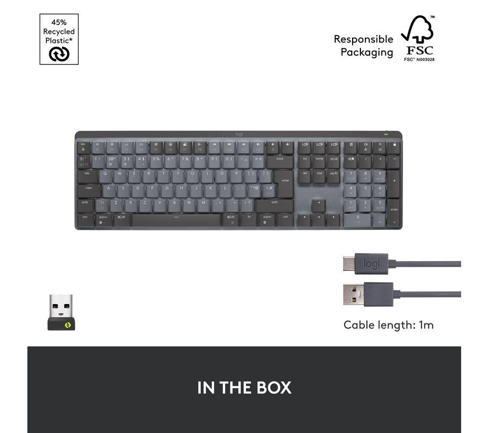Teclado mecánico inalámbrico LOGITECH MX - Grafito