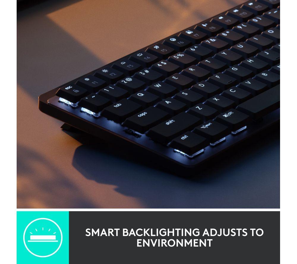 Teclado inalámbrico silencioso táctil Logitech MX Mechanical Mini - Grafito