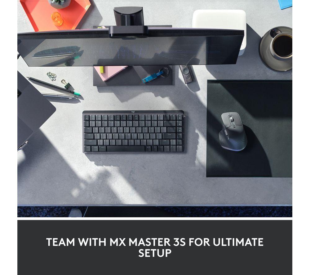 Teclado inalámbrico silencioso táctil Logitech MX Mechanical Mini - Grafito