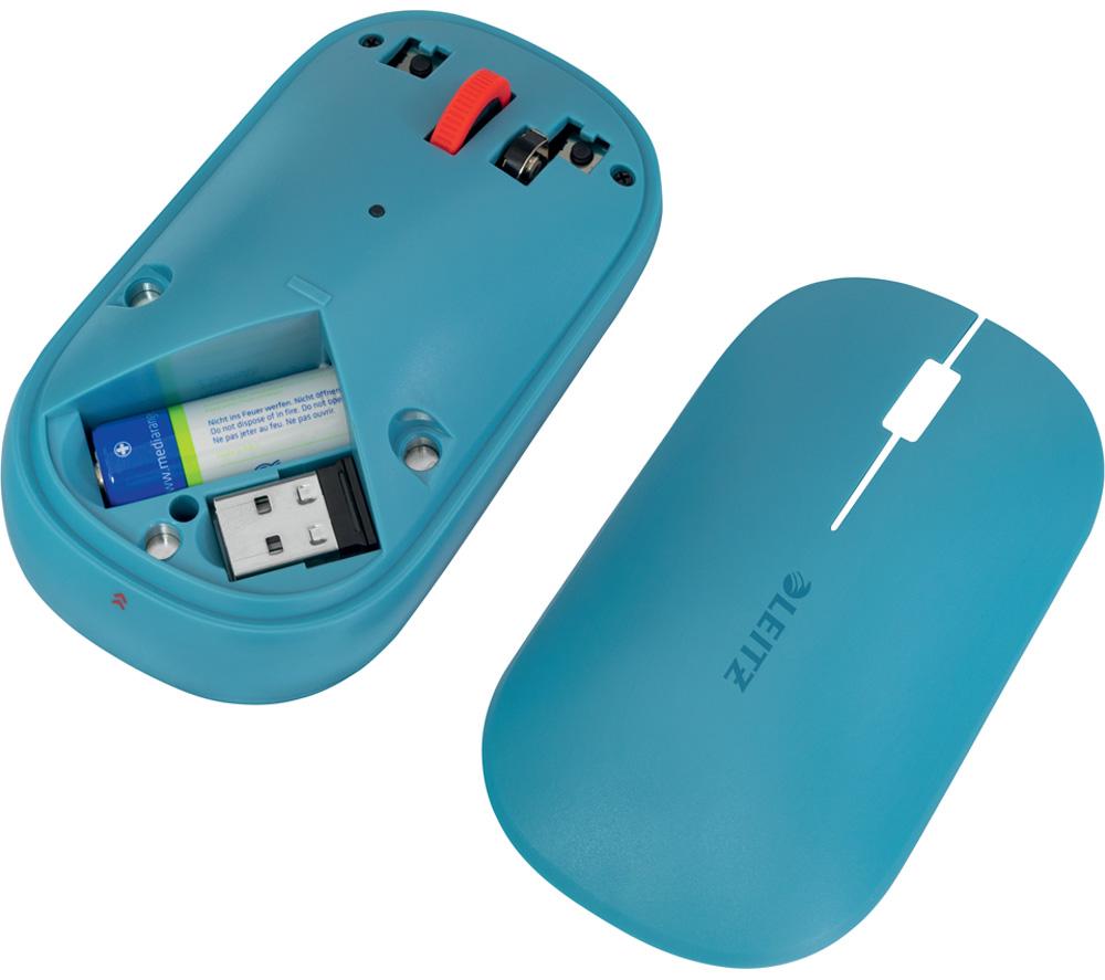 Ratón óptico inalámbrico doble LEITZ Cosy SureTrack - Azul Calma