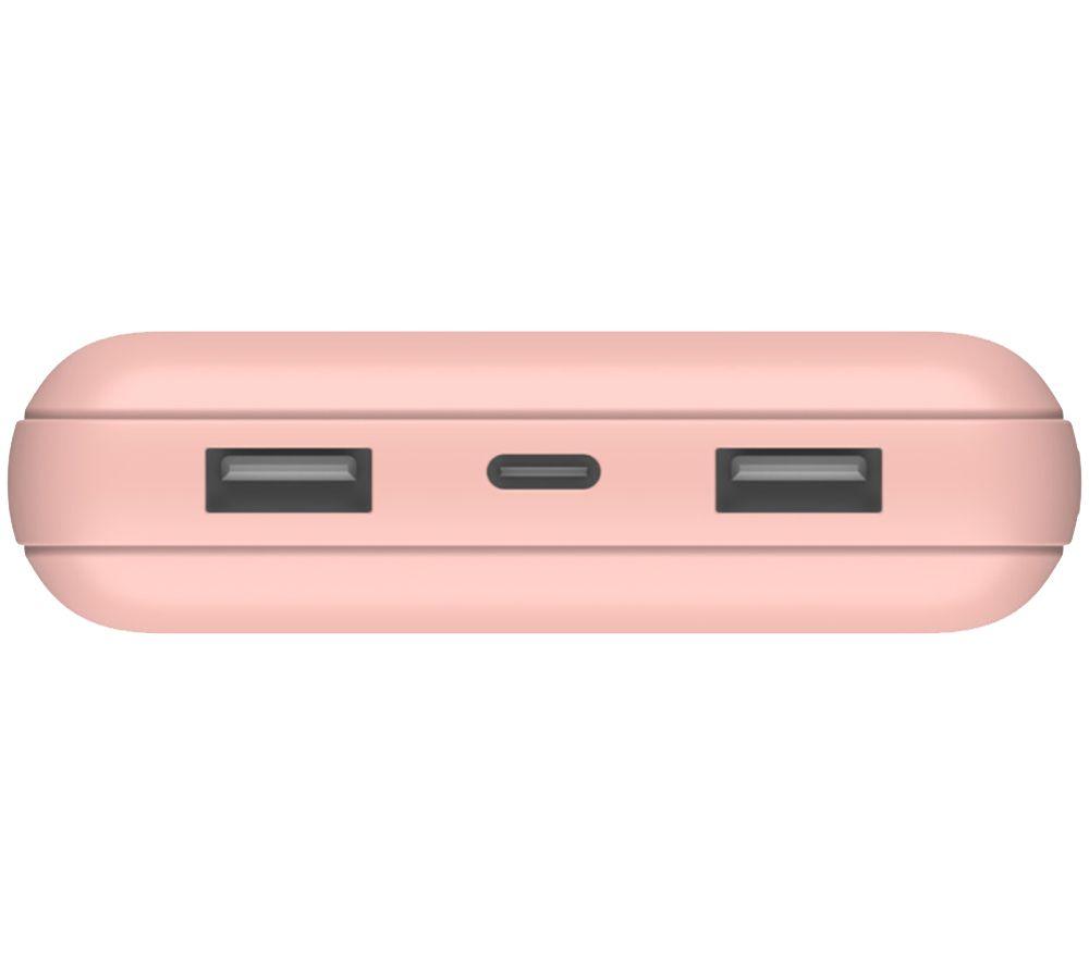 BELKIN 20000 mAh Portable Power Bank with 15 W USB-C Boost Charge - Rose Gold
