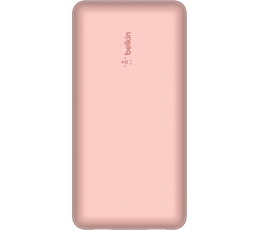 BELKIN 20000 mAh Portable Power Bank with 15 W USB-C Boost Charge - Rose Gold