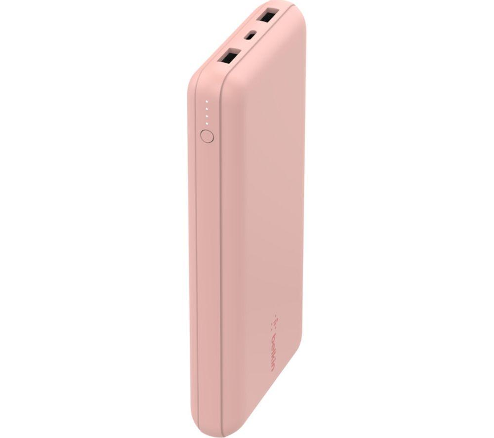 BELKIN 20000 mAh Portable Power Bank with 15 W USB-C Boost Charge - Rose Gold