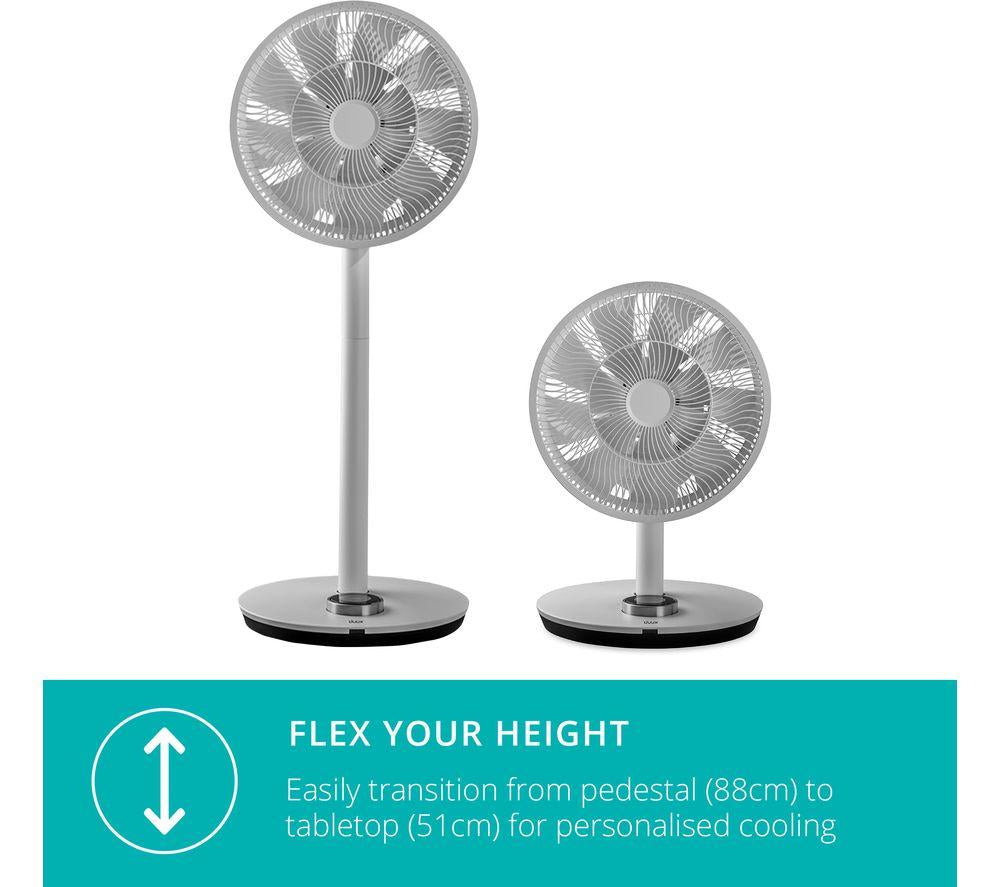DUUX Whisper Flex DXCF19UK 13.4" Smart Cordless Pedestal Fan without Battery Pack - Grey