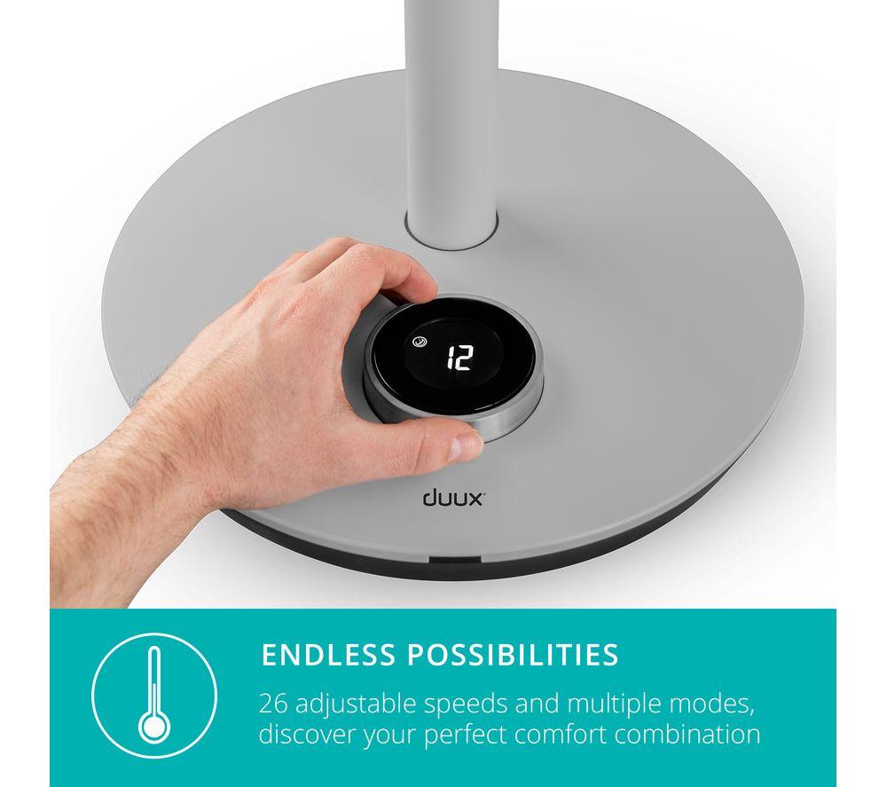 DUUX Whisper Flex DXCF19UK 13.4" Smart Cordless Pedestal Fan without Battery Pack - Grey