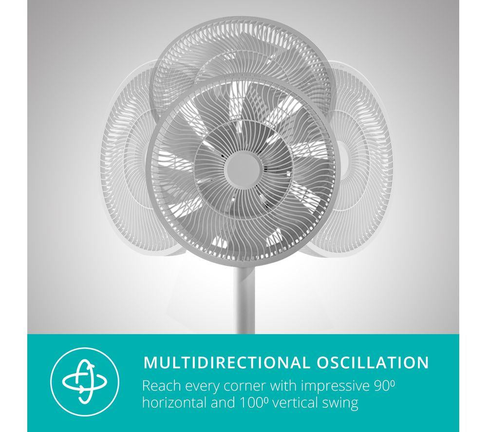 DUUX Whisper Flex DXCF19UK 13.4" Smart Cordless Pedestal Fan without Battery Pack - Grey