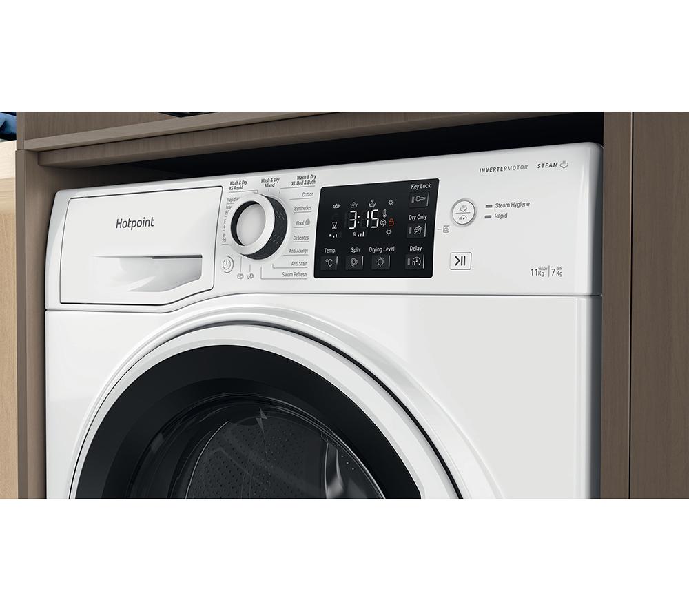 HOTPOINT NDB 11724 W UK 11 kg Washer Dryer - White