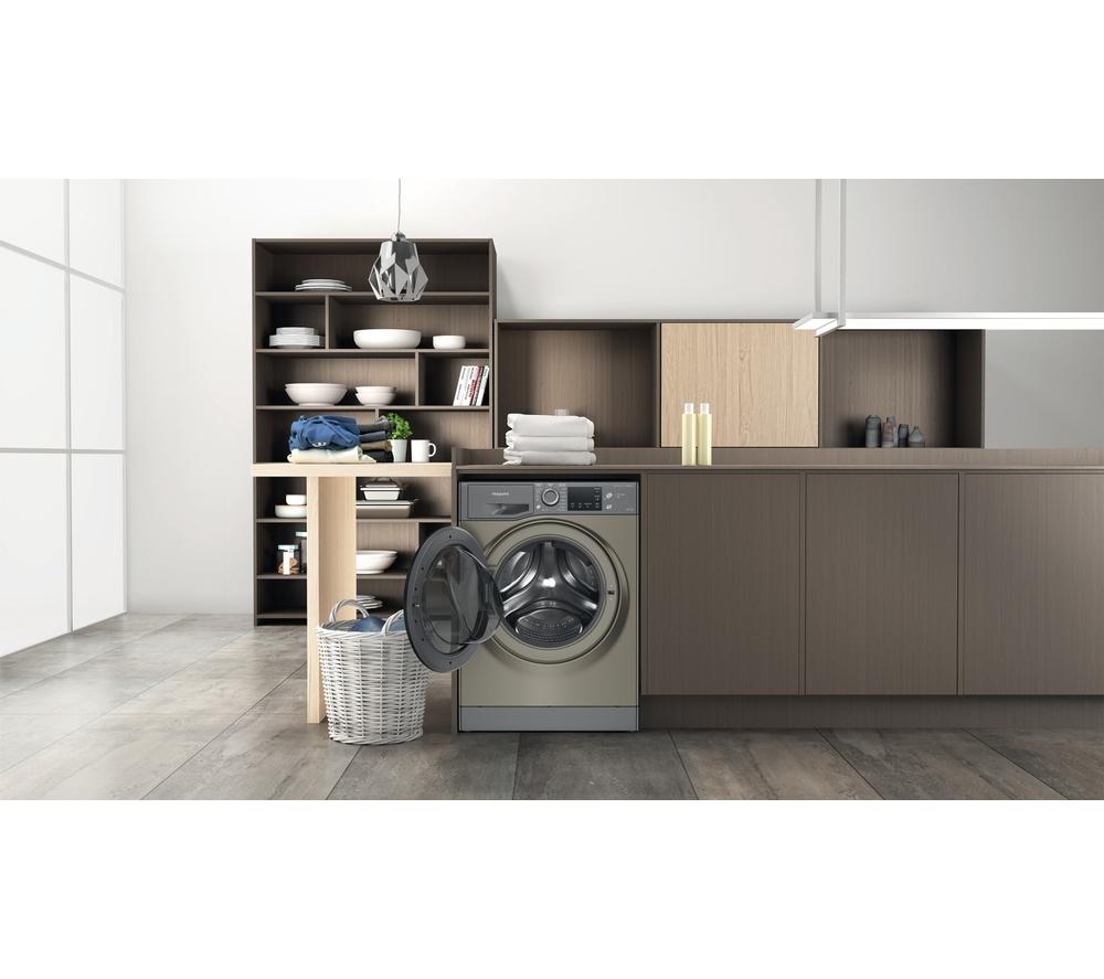HOTPOINT NDB 9635 GK UK 9 kg Waschtrockner – Graphit