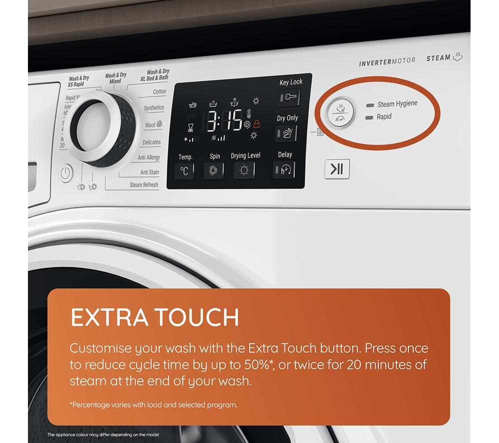 HOTPOINT NDB 9635 W UK 9 kg Waschtrockner - Weiß