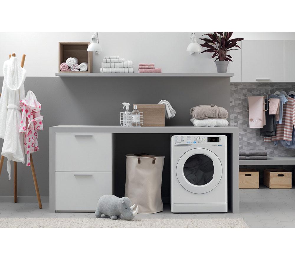 HOTPOINT NDB 9635 W UK 9 kg Waschtrockner - Weiß