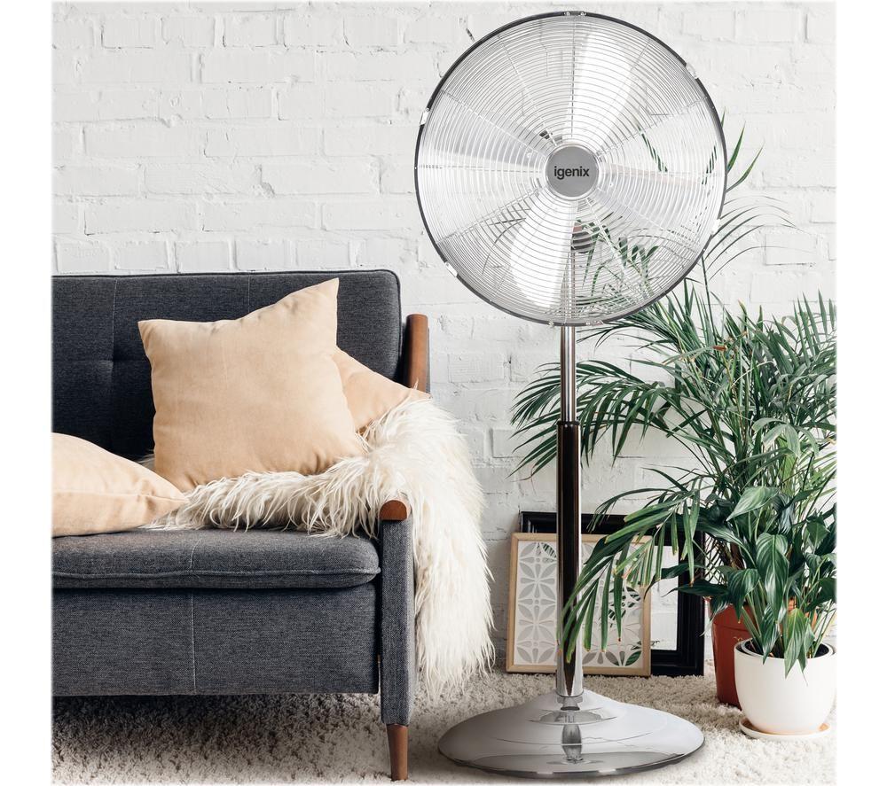 IGENIX DF1660 Pedestal Fan - Chrome