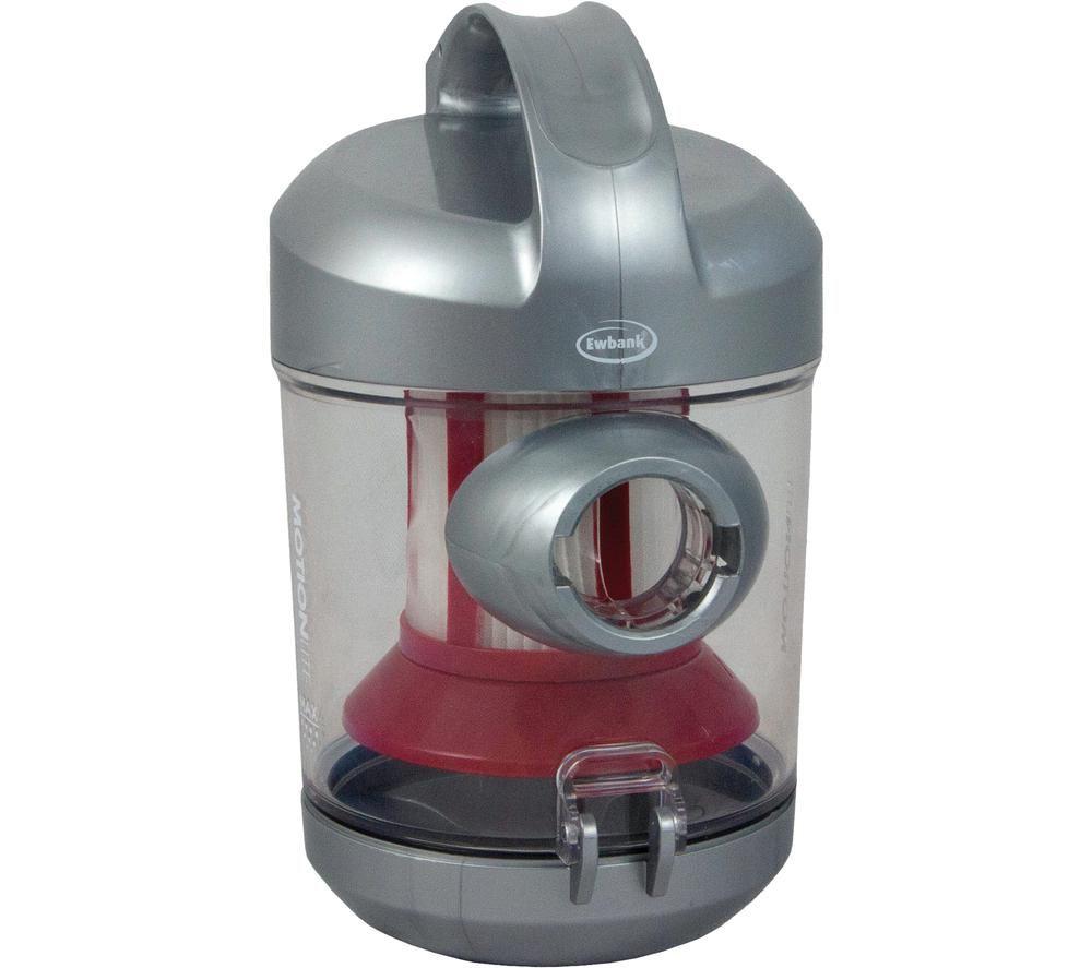 Aspiradora sin bolsa de cilindro EWBANK MotionLite EW3115 - Plateado y rojo