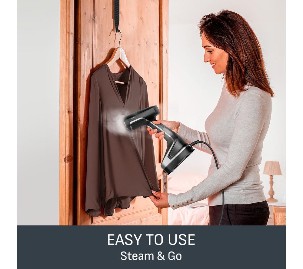 TEFAL Access Steam Force DT8270G0 Clothes Steamer - Black & Silver