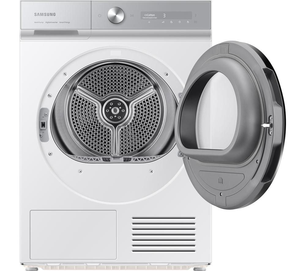 SAMSUNG Series Bespoke Series 8 AI Energy DV90BB9445GH/S1 WiFi-enabled 9 kg Heat Pump Tumble Dryer - White