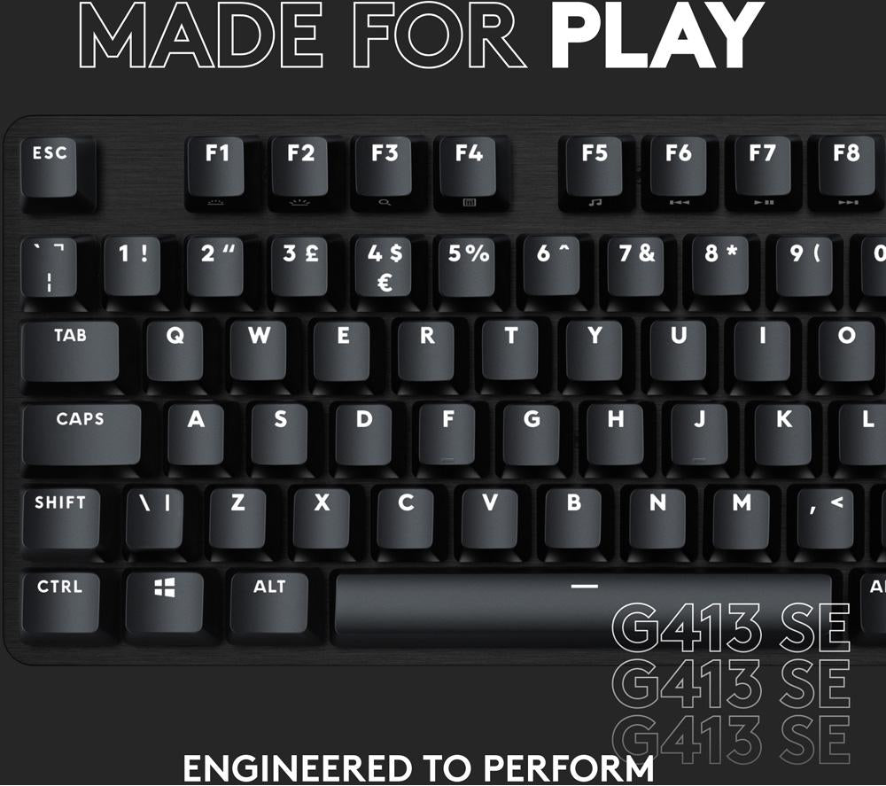 LOGITECH G413 SE Mechanische Gaming-Tastatur – Schwarz
