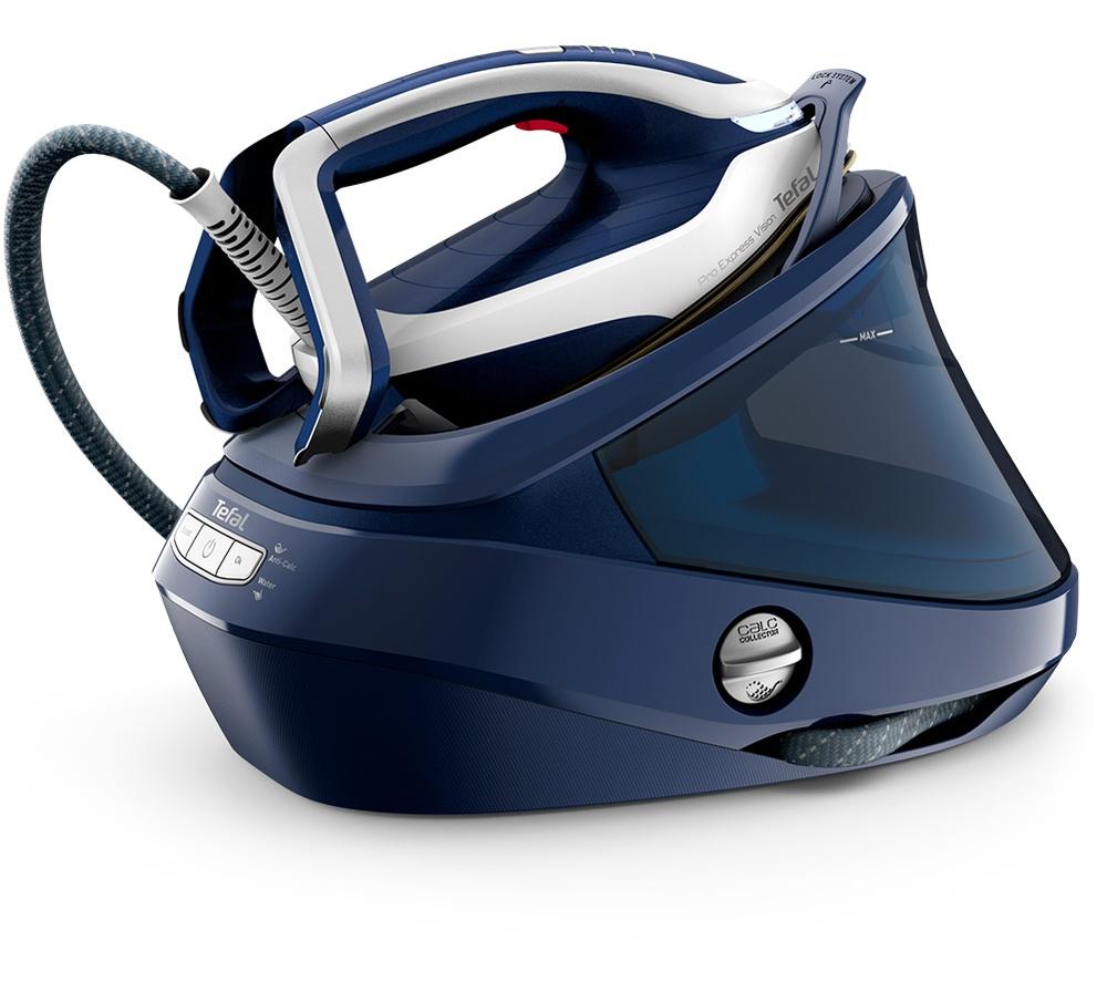 TEFAL Pro Express Vision GV9812 High Pressure Steam Generator Iron - Blue & White