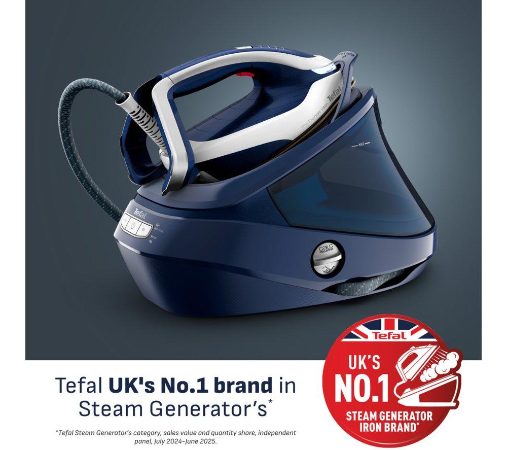 TEFAL Pro Express Vision GV9812 High Pressure Steam Generator Iron - Blue & White