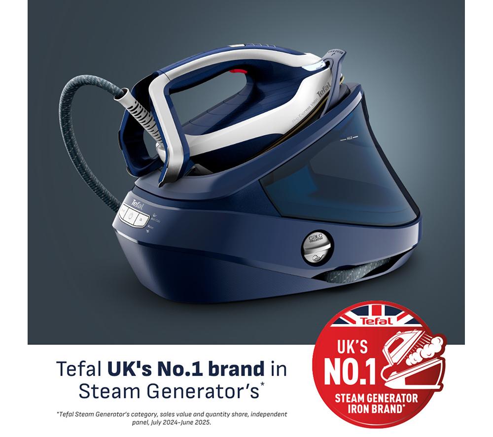 TEFAL Pro Express Vision GV9812 High Pressure Steam Generator Iron - Blue & White