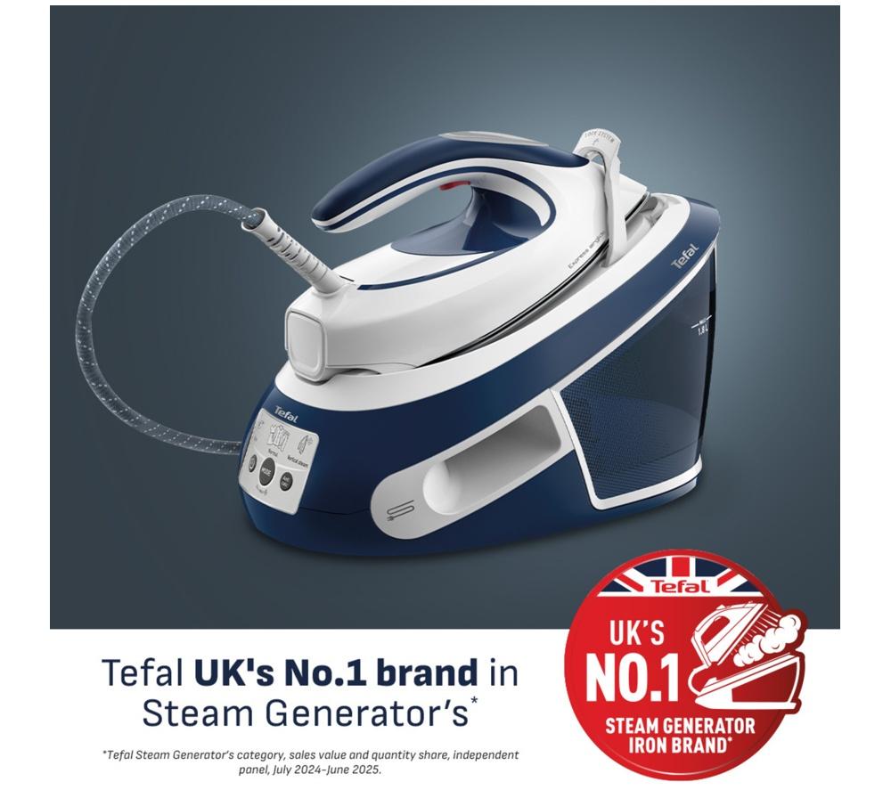 TEFAL Express Airglide SV8022 Steam Generator Iron - White & Blue