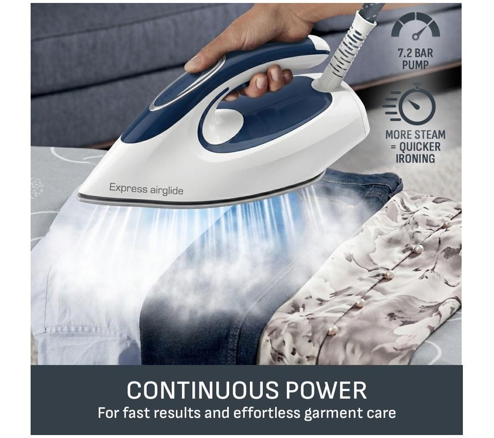 TEFAL Express Airglide SV8022 Steam Generator Iron - White & Blue