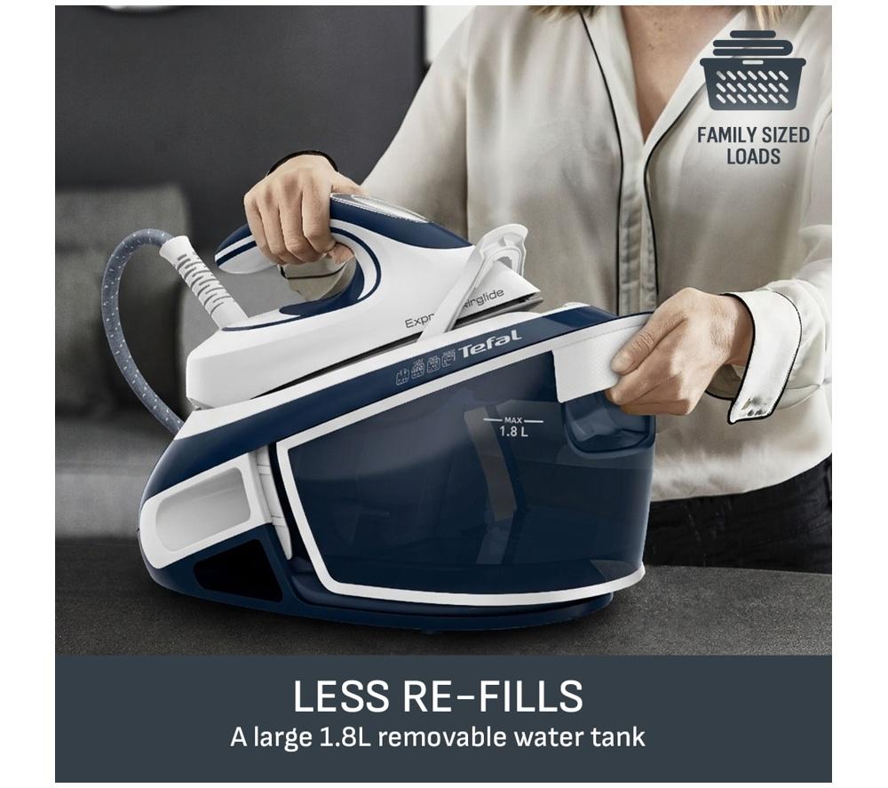 TEFAL Express Airglide SV8022 Steam Generator Iron - White & Blue