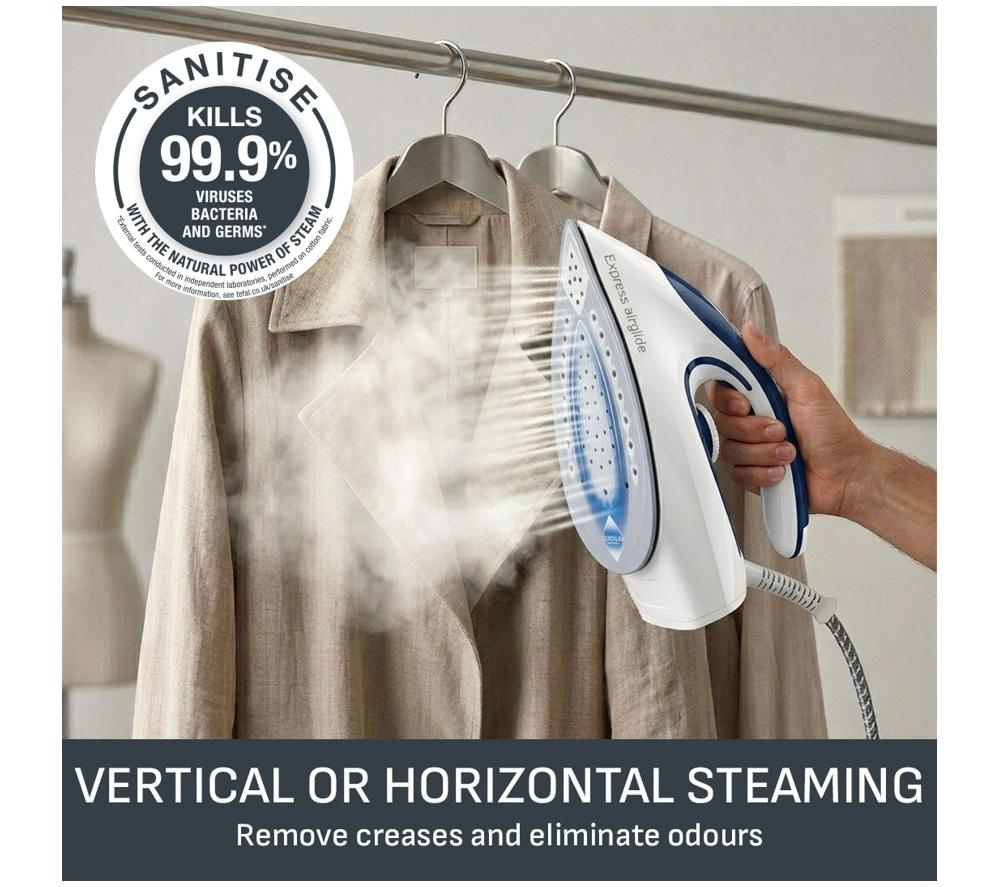 TEFAL Express Airglide SV8022 Steam Generator Iron - White & Blue