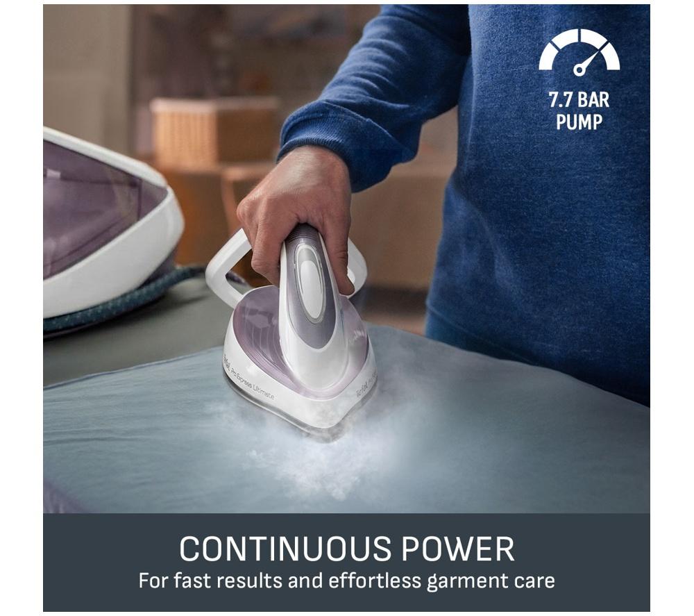 TEFAL Pro Express Ultimate II GV9713 Steam Generator Iron - White & Grey
