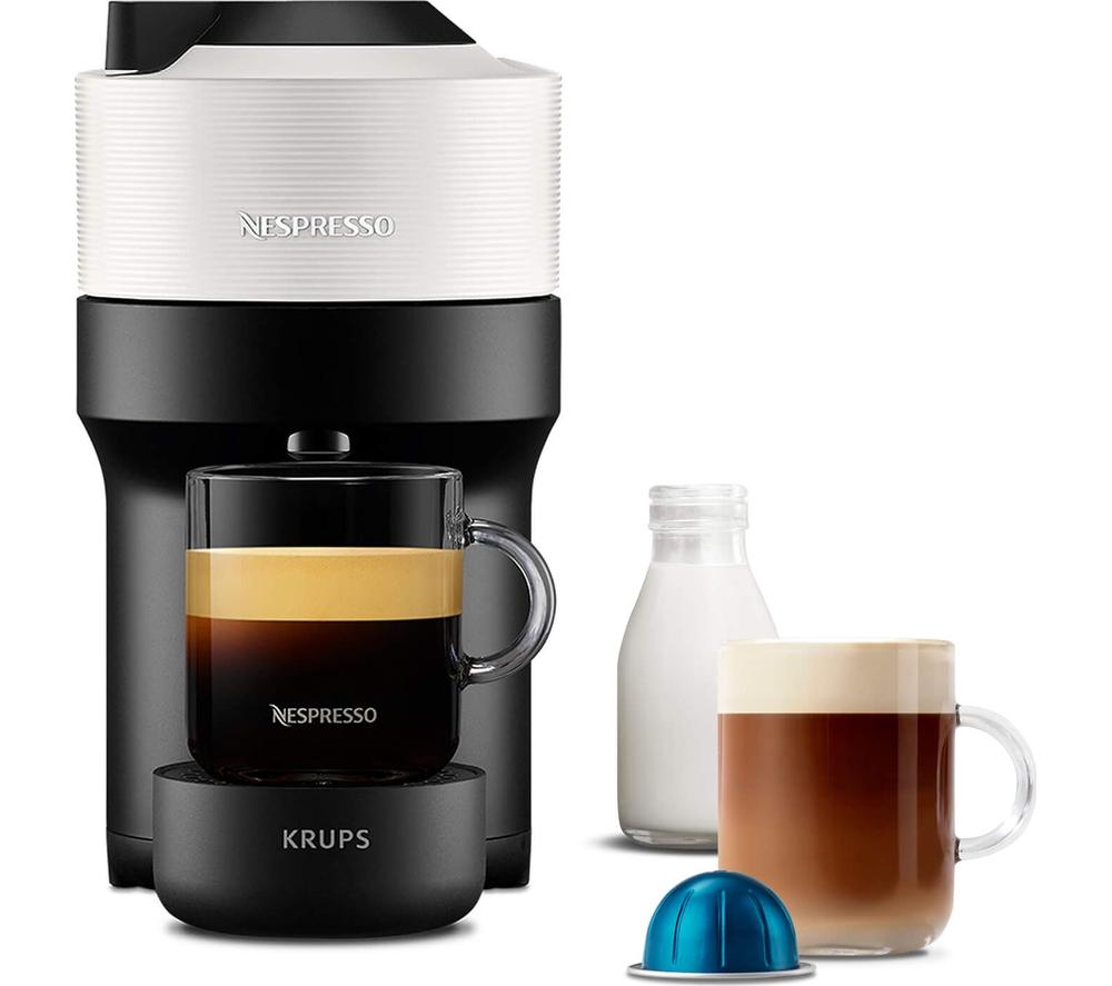 NESPRESSO by Krups Vertuo Pop XN920440 Smart Coffee Machine - White