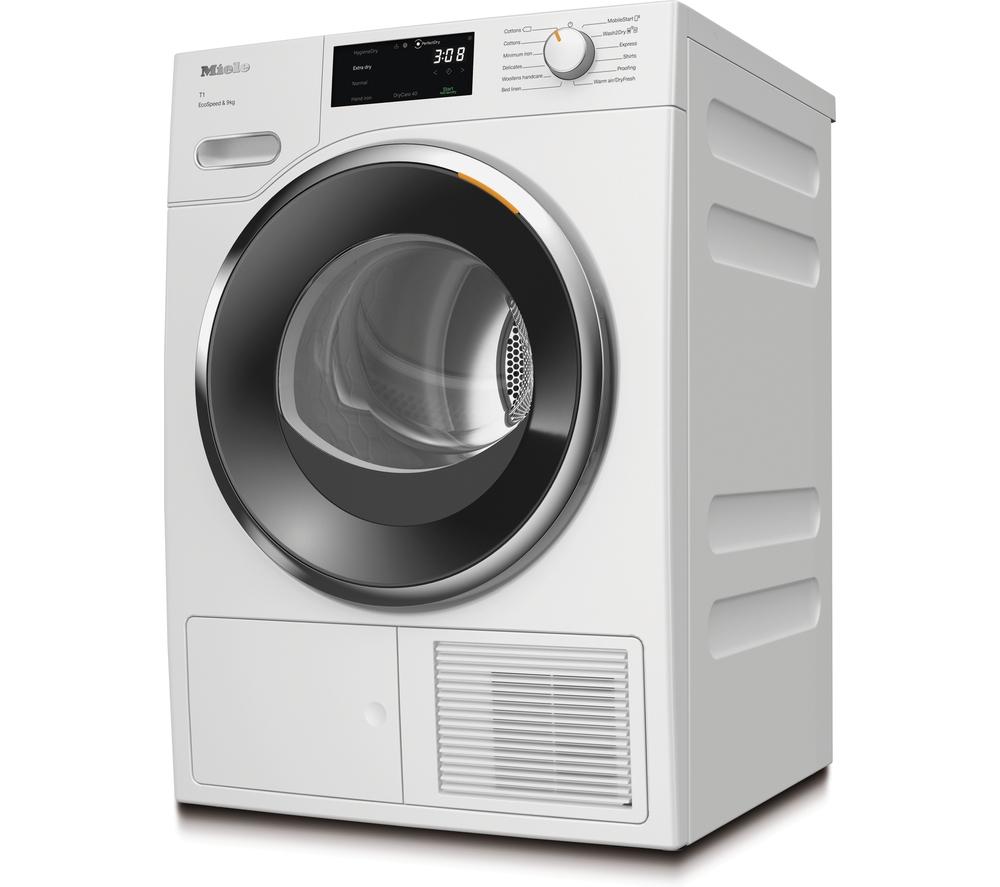 MIELE T1 EcoSpeed TWH780 WP WiFi-enabled 9 kg Heat Pump Tumble Dryer - White