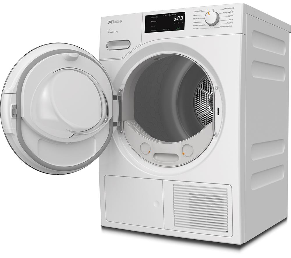 MIELE T1 EcoSpeed TWH780 WP WiFi-enabled 9 kg Heat Pump Tumble Dryer - White