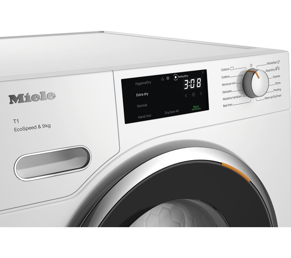 MIELE T1 EcoSpeed TWH780 WP WiFi-enabled 9 kg Heat Pump Tumble Dryer - White
