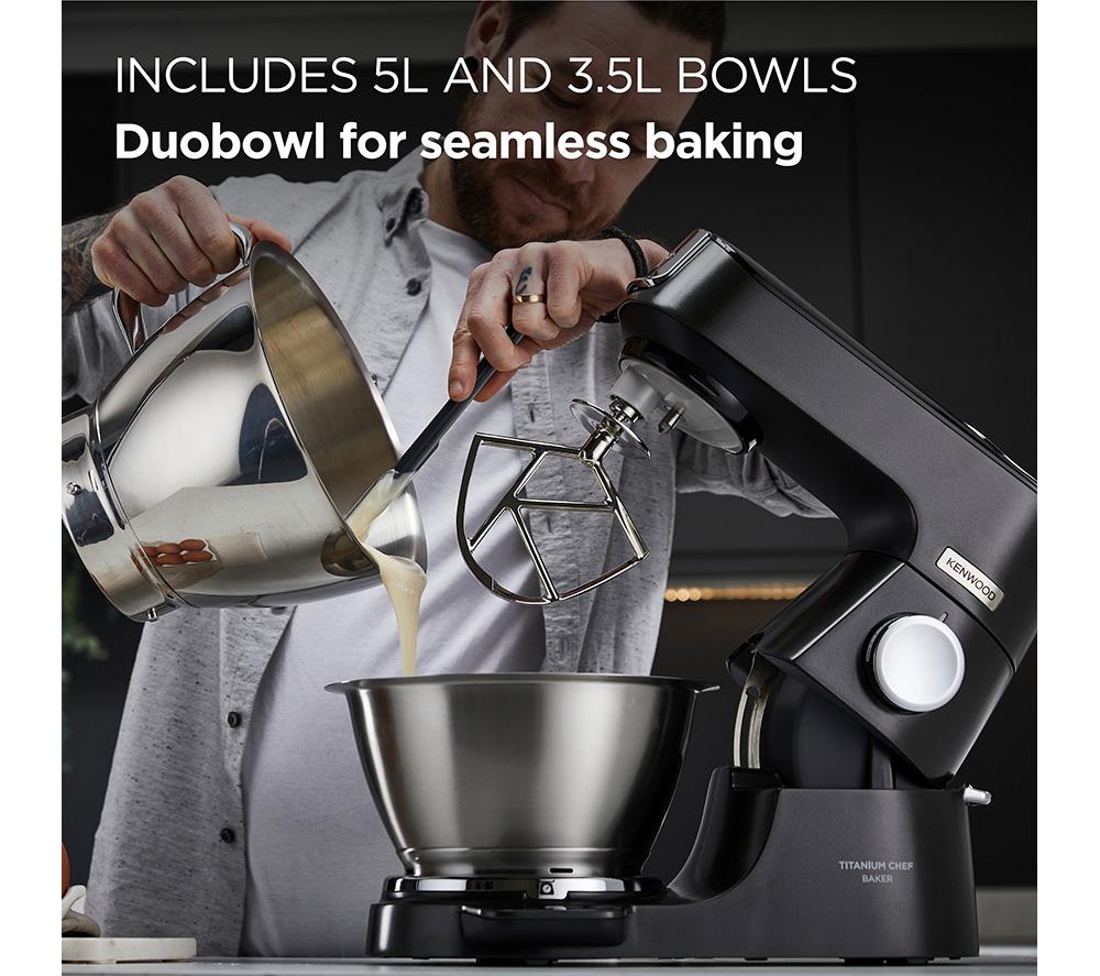 KENWOOD Titanium Chef Baker KVC85.004BK Stand Mixer - Black