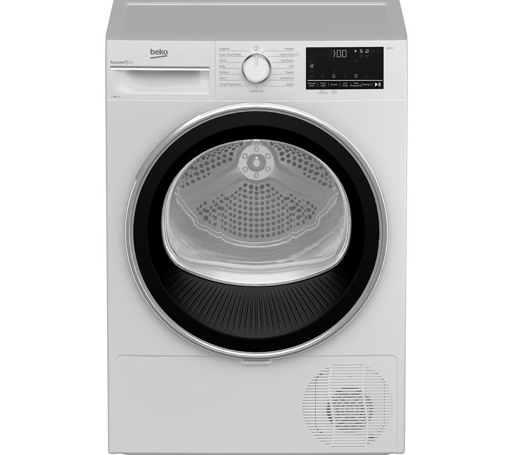 BEKO Pro B3T4811DW 8 kg Condenser Tumble Dryer - White
