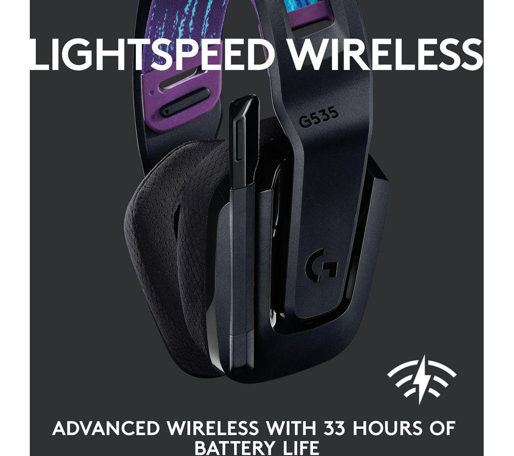 LOGITECH G535 LIGHTSPEED kabelloses Gaming-Headset – Schwarz
