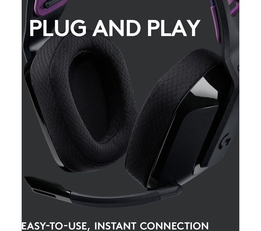 LOGITECH G535 LIGHTSPEED kabelloses Gaming-Headset – Schwarz