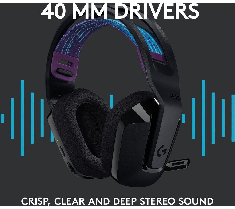 LOGITECH G535 LIGHTSPEED kabelloses Gaming-Headset – Schwarz