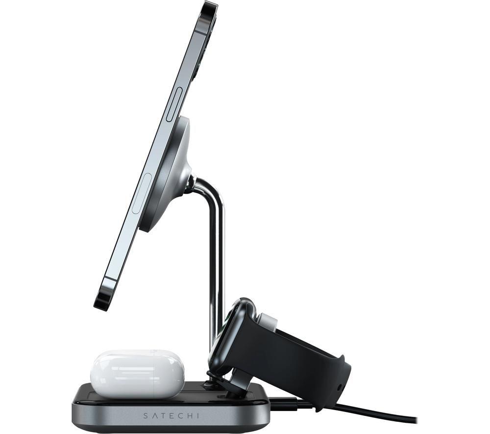 SATECHI ST-WMCS3M 3-in-1 Wireless Charging Stand with MagSafe