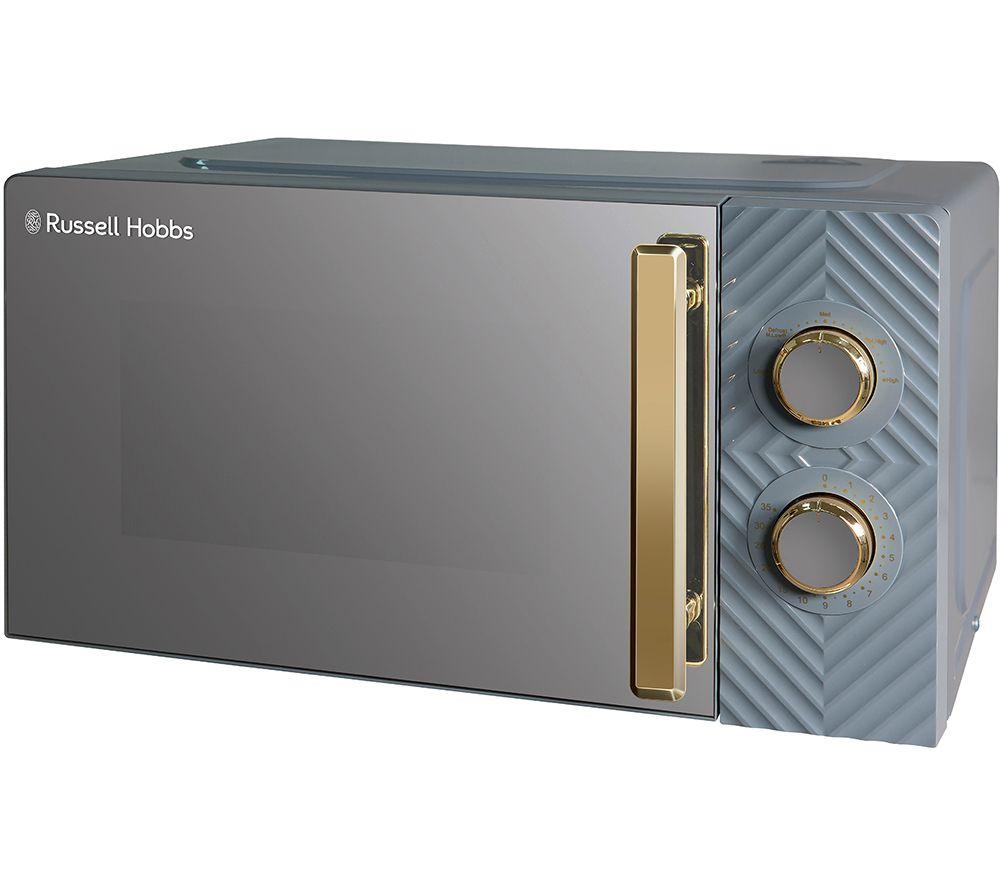 RUSSELL HOBBS Groove RHMM723G Microondas compacto individual - Gris y oro