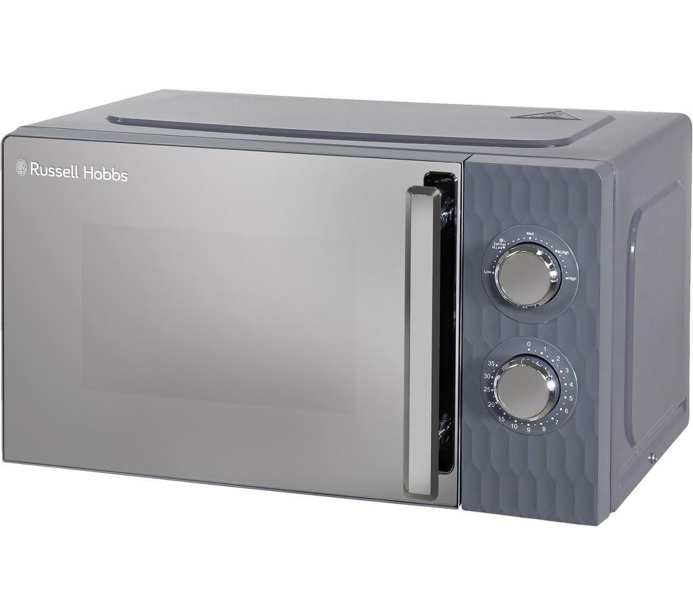 RUSSELL HOBBS Honeycomb RHMM715G Compact Solo Microwave - Grey