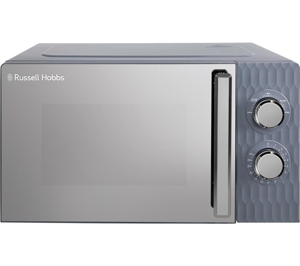 RUSSELL HOBBS Honeycomb RHMM715G Compact Solo Microwave - Grey