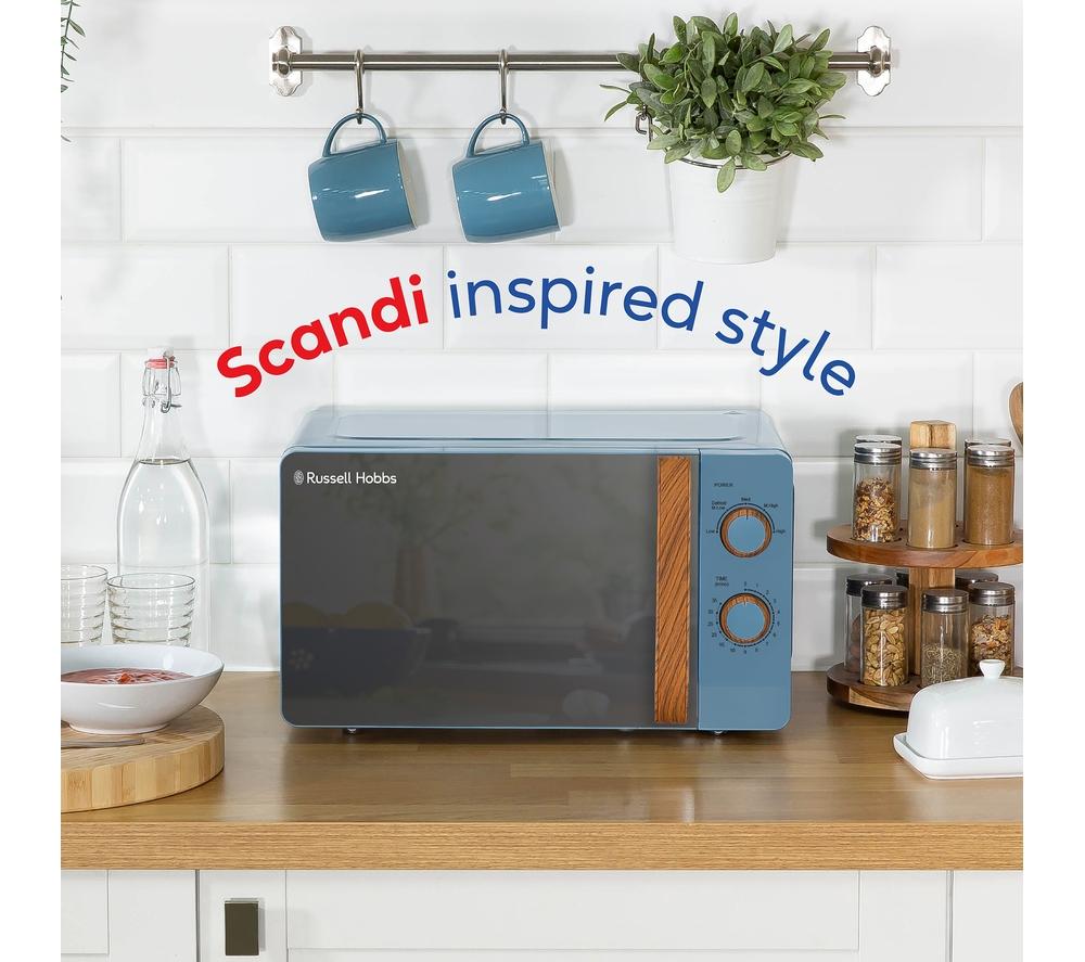 RUSSELL HOBBS Scandi RHMM713BL Solo Microwave - Blue