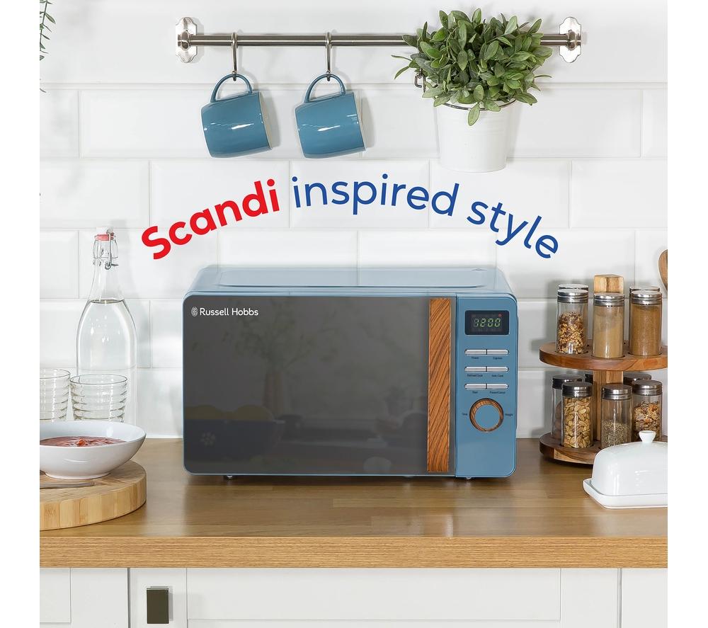 RUSSELL HOBBS Scandi RHMD714BL Solo Microwave - Blue