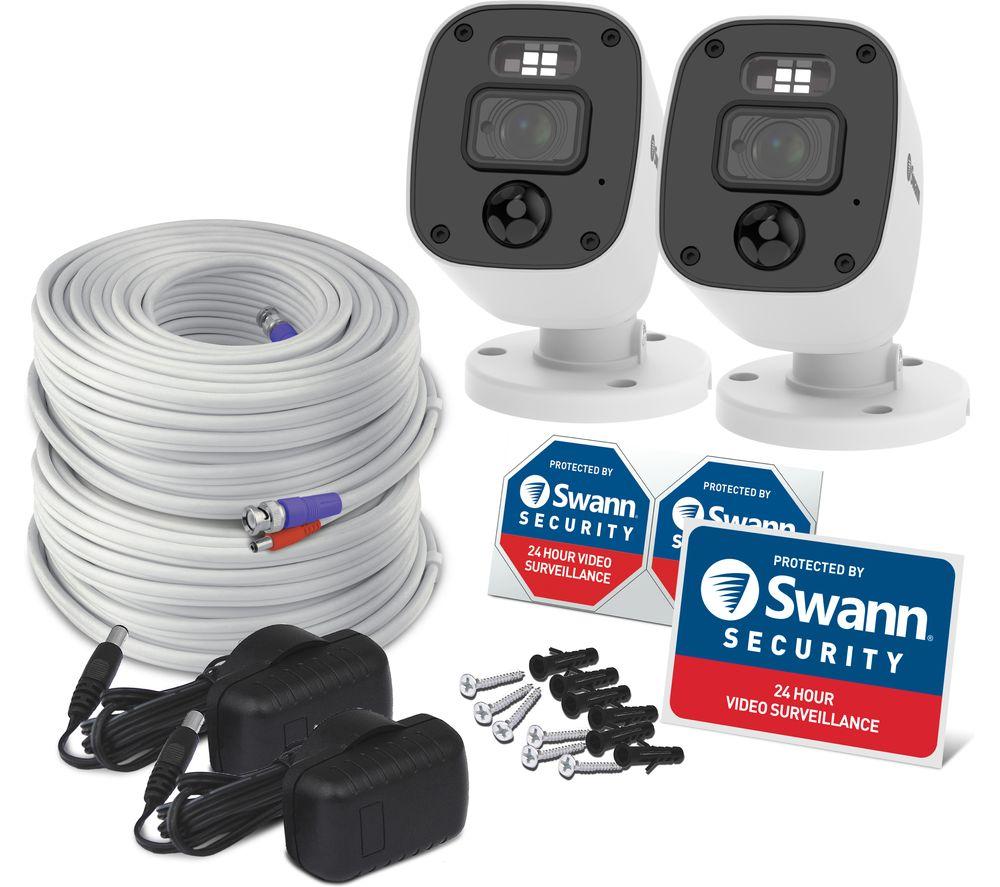 SWANN Enforcer SWPRO-1080MQBPK2-EU Full HD DVR Security Camera Kit - 2 Cameras