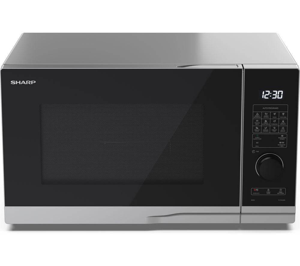 SHARP YC-PG284AU-S Microwave with Grill - Silver