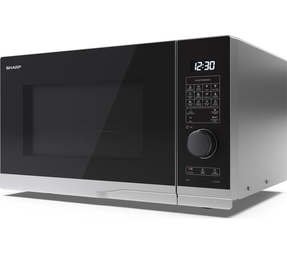 SHARP YC-PG284AU-S Microwave with Grill - Silver